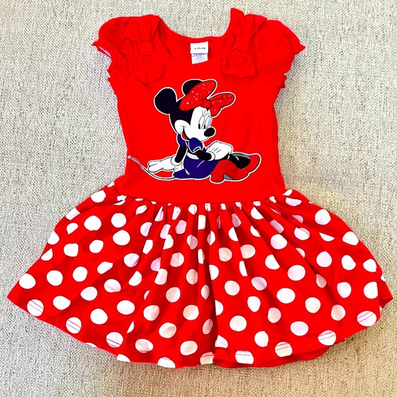 Disney Minnie Mouse Polka Dot Dress - Picture 1 of 5